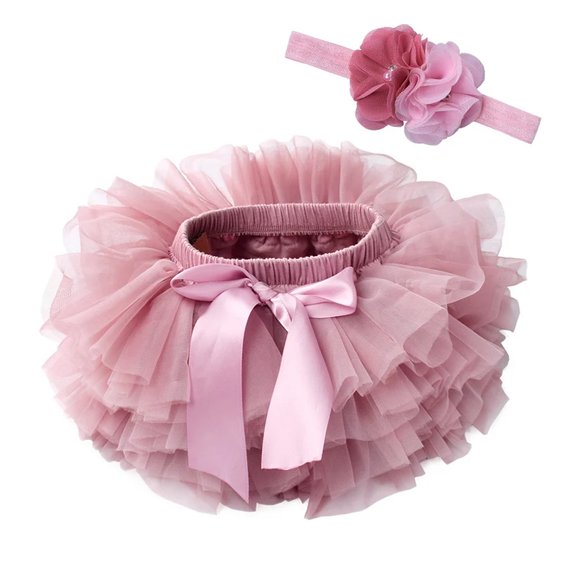 Infant Newborn Fluffy Pettiskirts Tutu Baby Girls Skirts Princess Skirt Party Clothes Tulle Bloomers Diaper Cover Baby Outfits