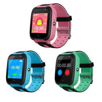 

New SOS Waterproof Phone Watch Smart kids Baby WatchesTracker Camera Anti Lost Monitor For ios And Android Children Watch