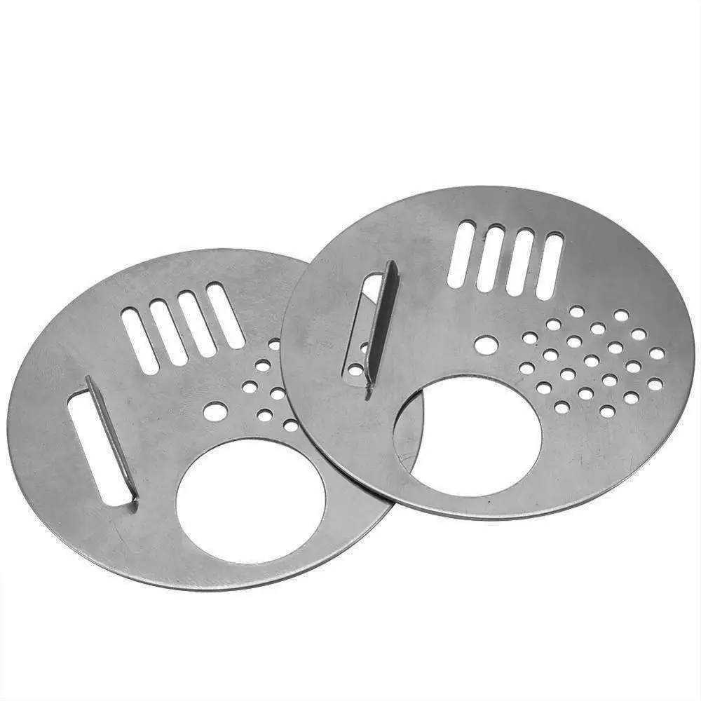 US 10Pcs//Set Stainless Steel Bee Hive Box Entrance Gate Nest Door Entrance Disc