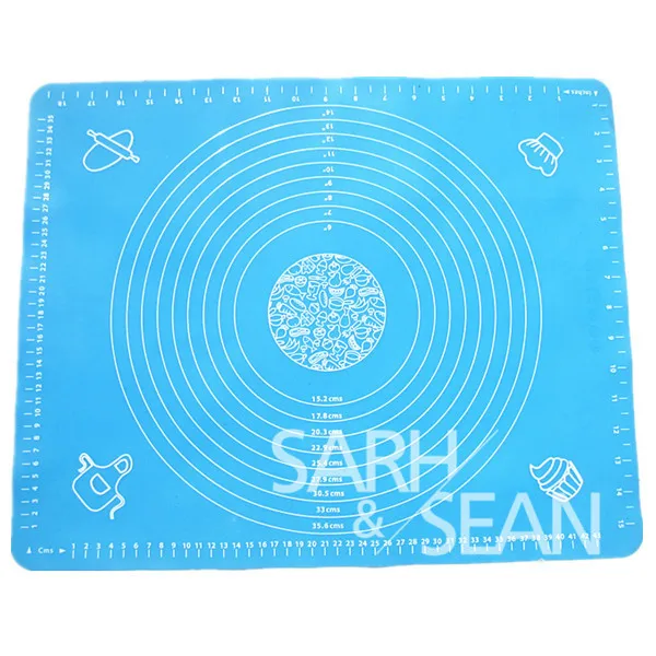 

B064 big Silicone Rolling Cut Mat Fondant Clay Pastry Icing Dough Cake Tool Sugarcraft 50*40cm