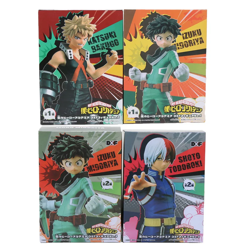 

4pcs/set My Hero Academia DXF Figure Midoriya Izuku Bakugou Katsuki Todorok Shoto Anime Collection Figurals Toy Gift 15cm