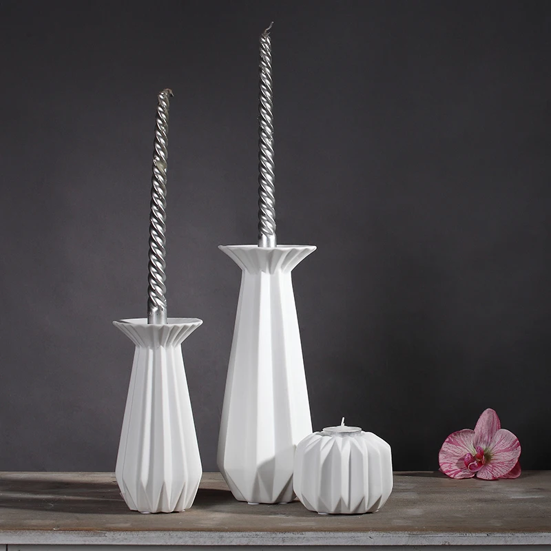 Candle Holder ceramic Candlestick home decor ceramic handicraft craft