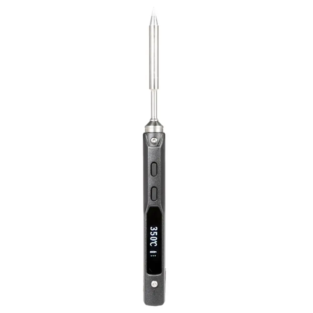 

TS100 Digital Soldering Iron 12-24V Welding Station OLED Programable Interface DC5525 Built-in STM32 Chip Tools