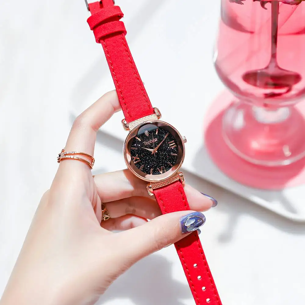 

2019 Best Sell Fashion Women Watches Star Sky Dial Clock Luxury Rose Gold Women's Bracelet Quartz Wrist Watches New Dropshipping