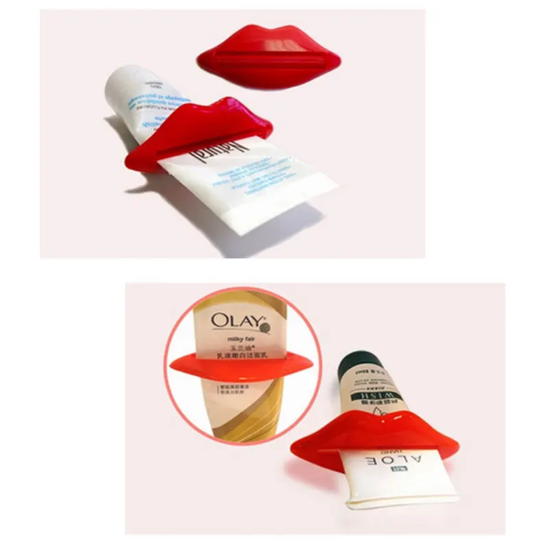 5 шт. креативные Губы Поцелуй наборы для ванной зубная паста соковыжималка из зубной дозатор пасты для зубной пасты диспенсер трубки бренд