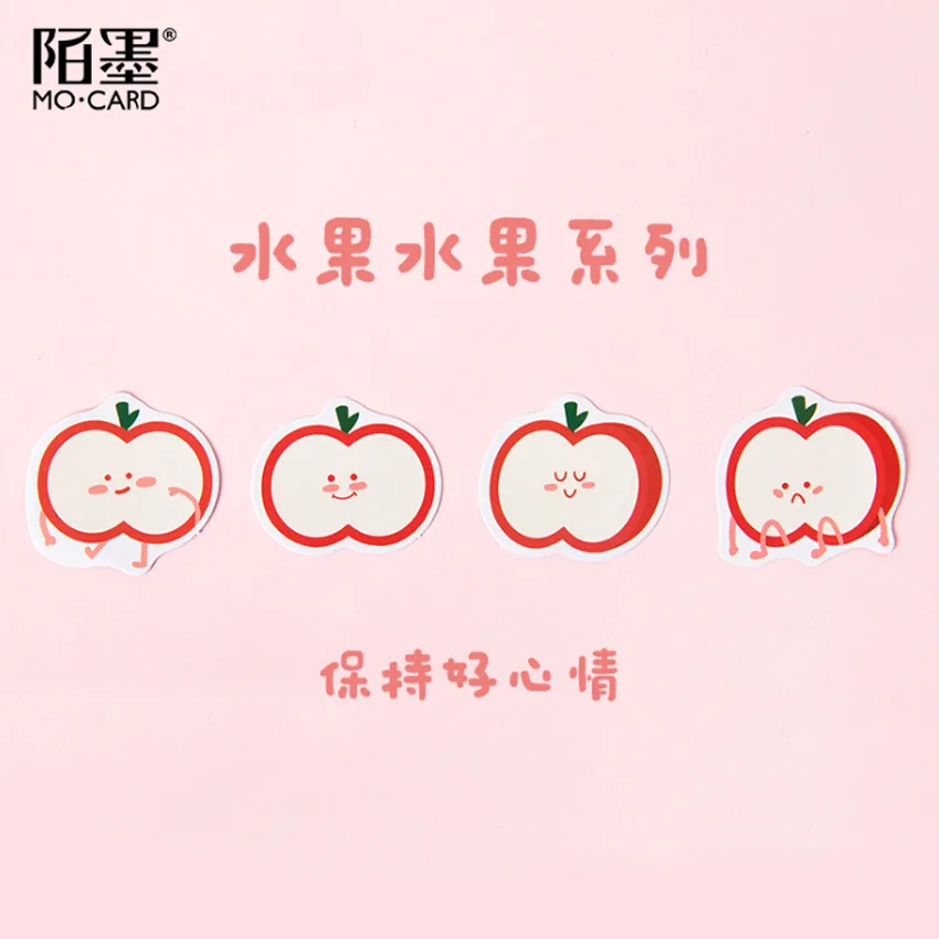 

45pcs/pack Fruit And Fruit Series Sticker Dairy Six Styles To Choose For Gifts And For Students