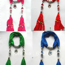 Новые модные шарфы с подвесками женские ожерелья Аксессуары шарфы шали новые шарфы хлопок scarvf