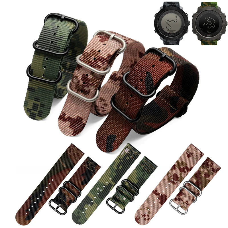 Нейлоновый ремешок для часов 18 мм 20 22 24 Suunto ESSENTIAL подача спортивный мужской
