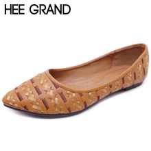 HEE GRAND/лоферы в богемном стиле без застежки; балетки на плоской подошве; обувь с острым носком на толстой подошве; повседневная женская обувь на плоской подошве; Размеры 35-42; XWD6845