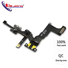 Передняя камера гибкий кабель для iphone 5S микрофон гибкий кабель и датчик приближения светильник запасные части для iphone 5S датчик приближения