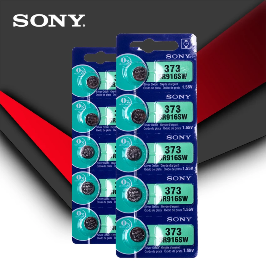 5 шт. sony 373 SR916SW 916 SR916 часы батарея SR916SW 373 Кнопка монетница Сделано в Японии