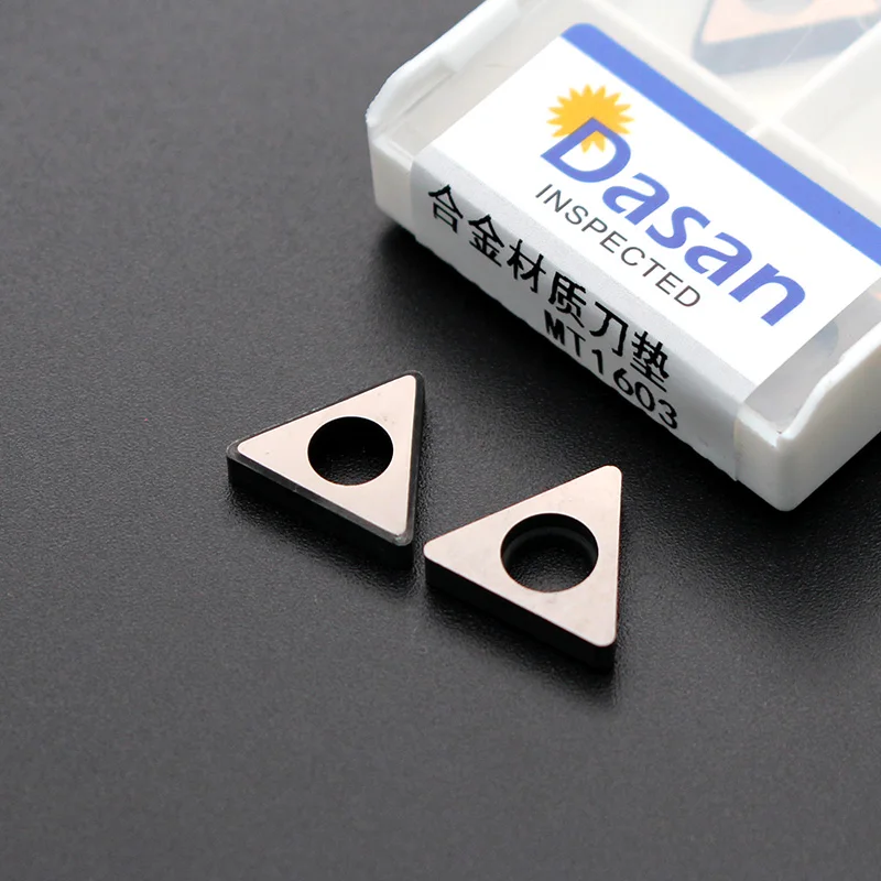 

20pcs Knife Pad MT1603 MT1604 Carbide Shim Seat CNC Cutting Tool Arbor Accessories Gasket for TNMG1604