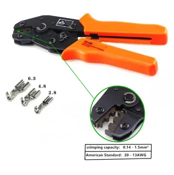 

TOOL SN-48B European bare terminal crimping pliers crimping pliers 2.8 4.8 6.3 plug spring High precision