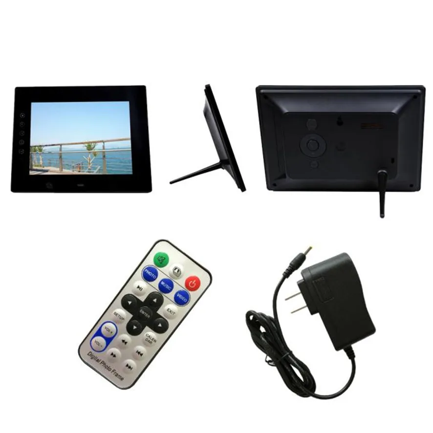 

7inch HD LCD Digital Photo Frame with Alarm Clock Slideshow MP3/4 Player #02