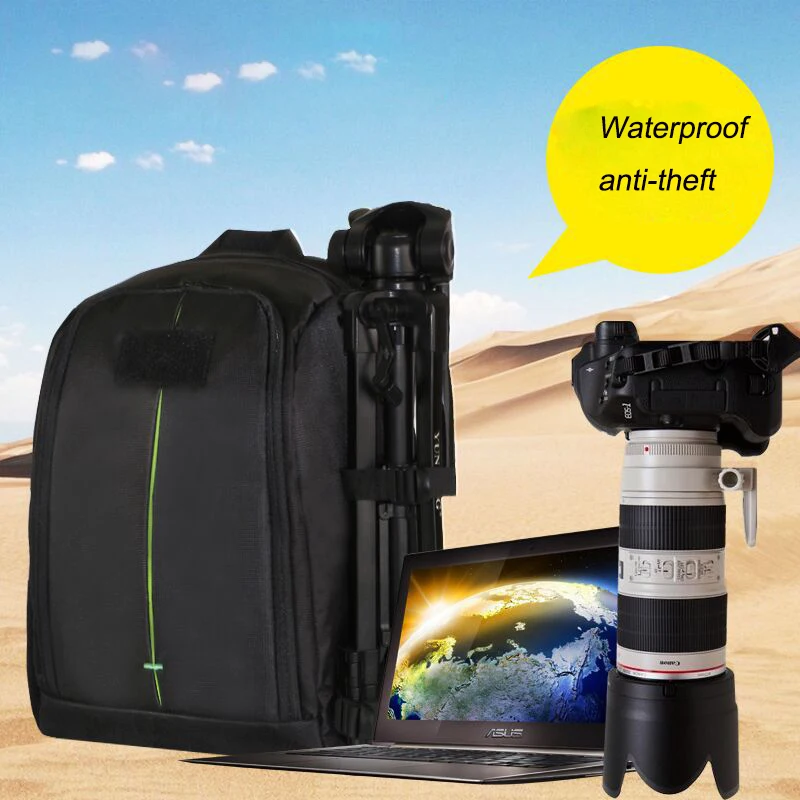 IndepMan DL-B209 Water-resistant DSLR Backpack Camera Video Bag  for Nikon for Sony DSLR Camera Lens