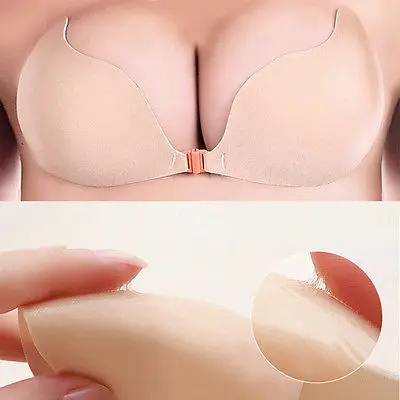 Silicone Bra Self-adhesive Stick On Gel Push Up Strapless Backless  Invisible Bras Sexy Adhesive Women Seamless Push Up Bra