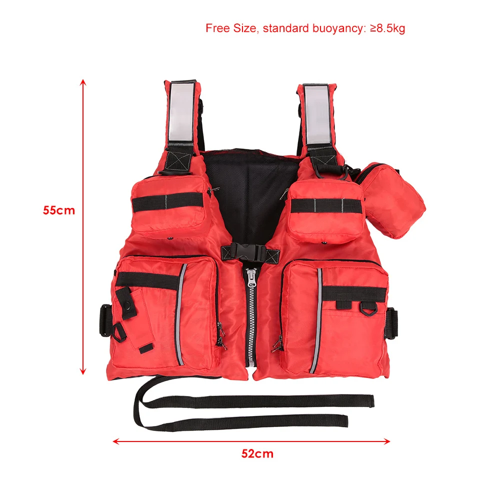 Черный/красный взрослый спасательный жилет для рыбалки жилет наружная Спортивная жизнь Защитная куртка съемная плавучие Colete Salva-Vidas для Pesca
