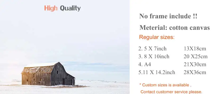 Beautiful Snow Landscape Posters Prints The Charm Of The Snow Quotes Canvas Painting On The Wall Modern Art Pictures Home Decor (1)