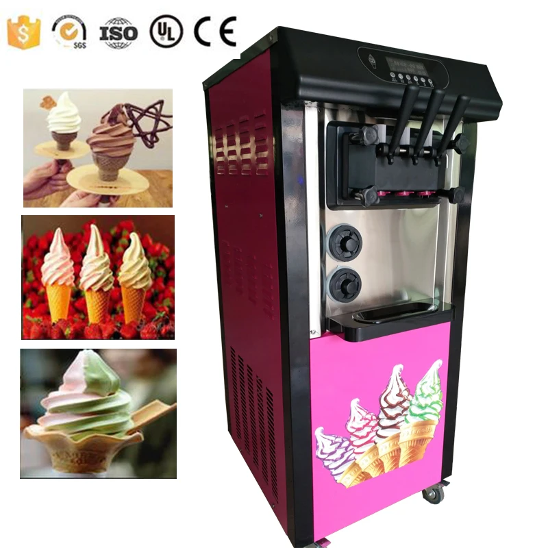 Discount!!! 20 L 25L Vertical machine soft ice cream machine frozen