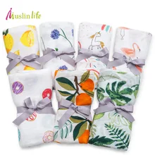 Muslinlife/Новинка года; детское одеяло для новорожденных; муслиновое одеяло для новорожденных; Пеленальное Одеяло из бамбукового хлопка; мягкое детское банное полотенце; Пеленальное Одеяло; s