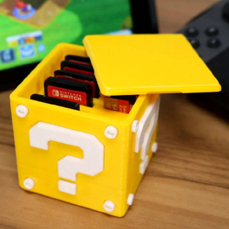

Switch Game Card TF Storage Box Question Box Tape Collection Case Portable Receiving Box NS Mario 3D Print Shell Accessories