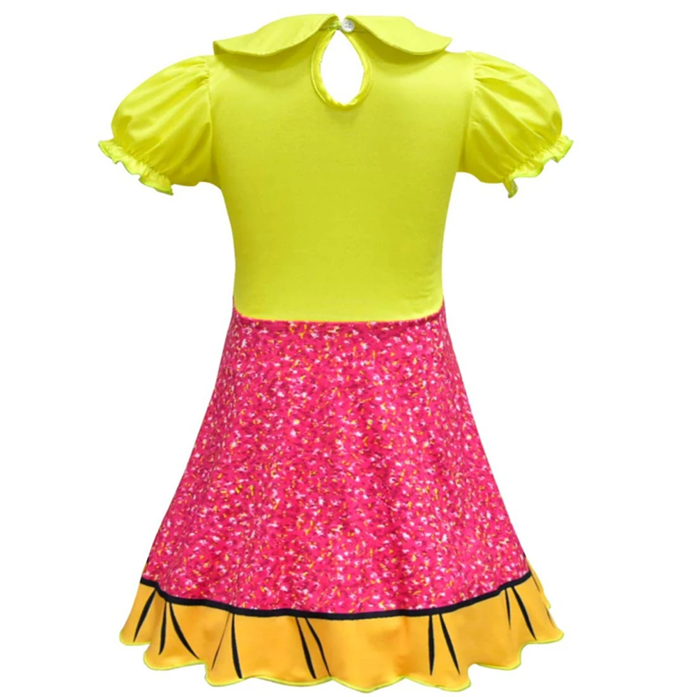 Забавное платье для девочек, детское рождественское платье с цветочным рисунком детский праздничный костюм милая одежда для маленьких девочек 2, 3, 4, 5, 6, 7, 8, От 9 до 10 лет для девочек