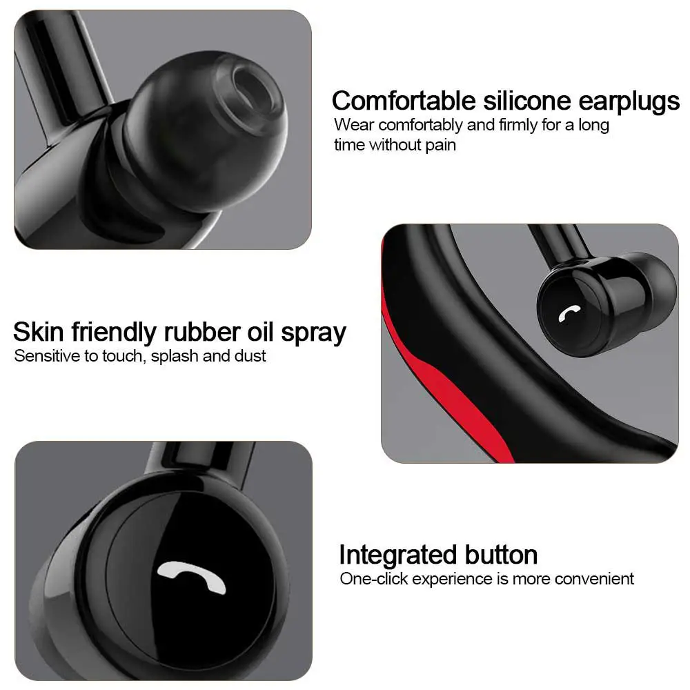 Bluetooth-гарнитура F600 с шумоподавлением, вращающиеся на 180 °, bluetooth-наушники с напоминанием о звонках, беспроводные наушники для iPhone 11Pro Xiaomi