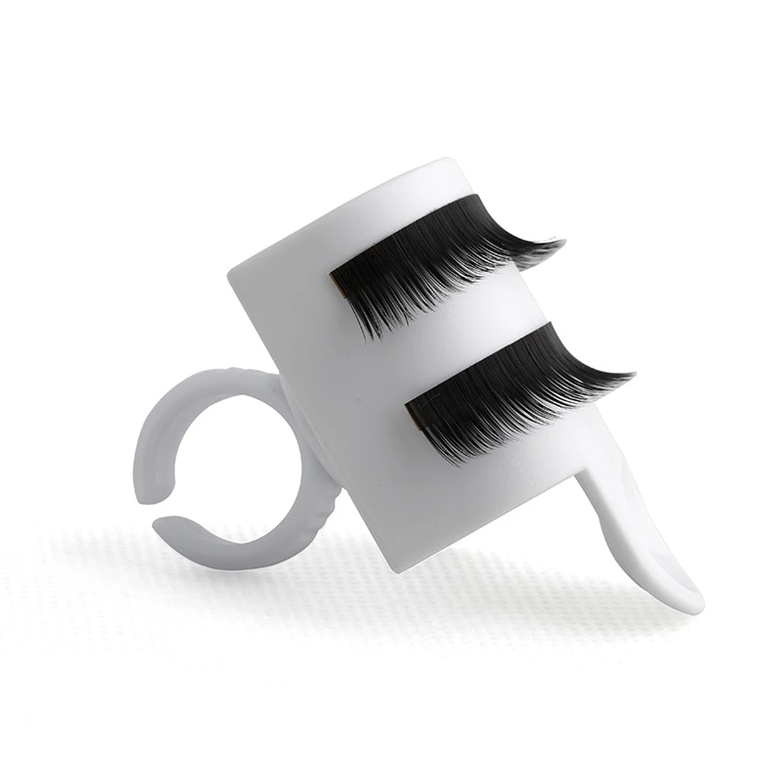 Individual Eyelash Stand Separate Lash Ring Pallet Holder U Shaped Eyelash Extension Glue Ring
