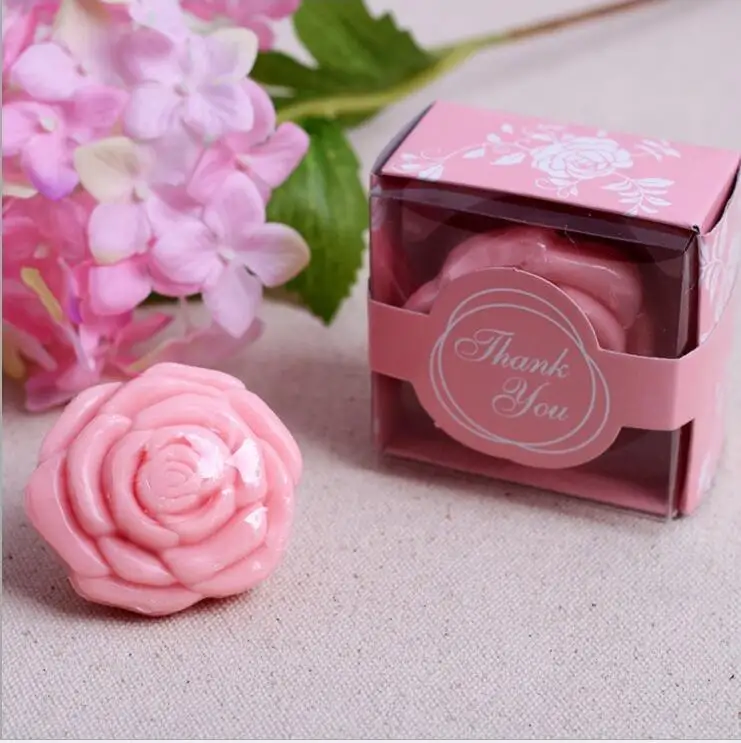 

1pcs Rose soap Baptism Girl Baby Shower Souvenirs Event Party Supplies Wedding Favors Gifts For Guest