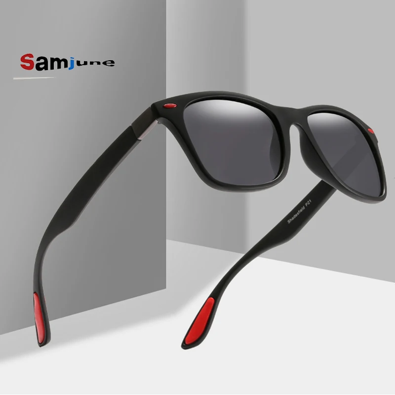 

Samjune BRAND DESIGN Classic Polarized Sunglasses Men Women Driving Square Frame Sun Glasses Male Goggle UV400 Gafas De Sol