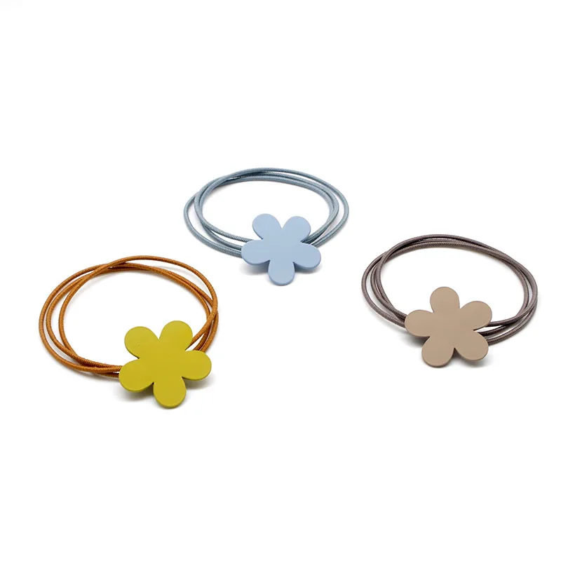

Girls Flowe Scrunchy Lovely Ponytail Holder Gum For Hair Women Elastic Hair Ties Hot Sales Headwear Hair Accessories Hair Ropes