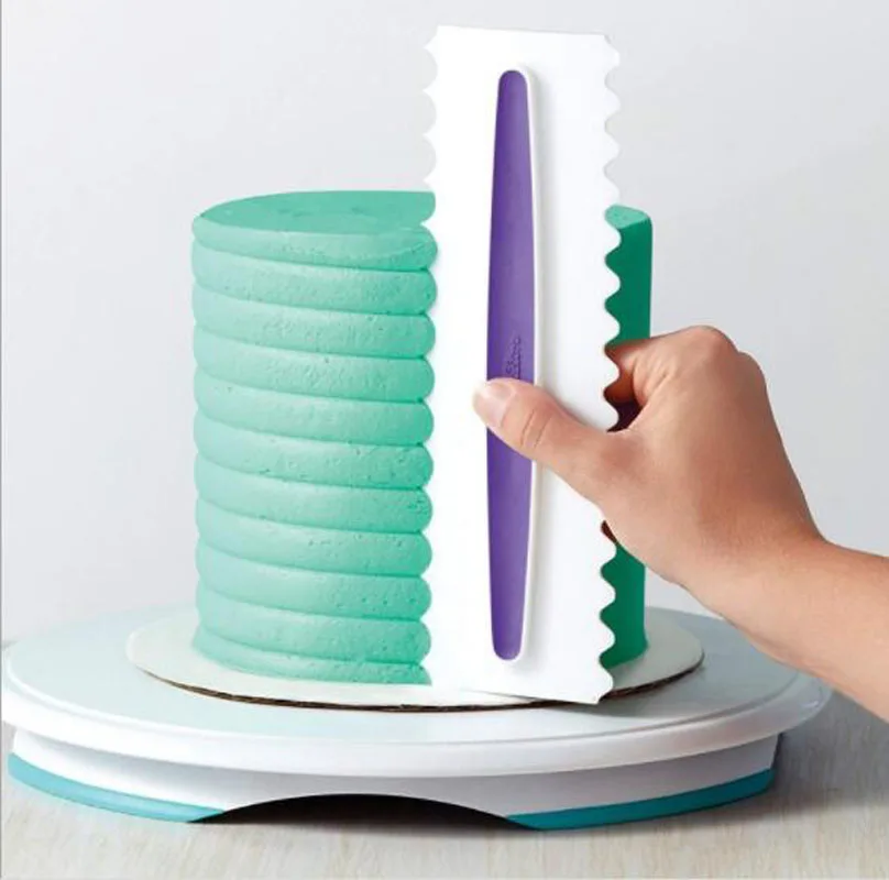 

Cake Decorating Comb Icing Smoother Cake Scraper Pastry 6 Design Textures Baking Tools VIP for Cake Tool