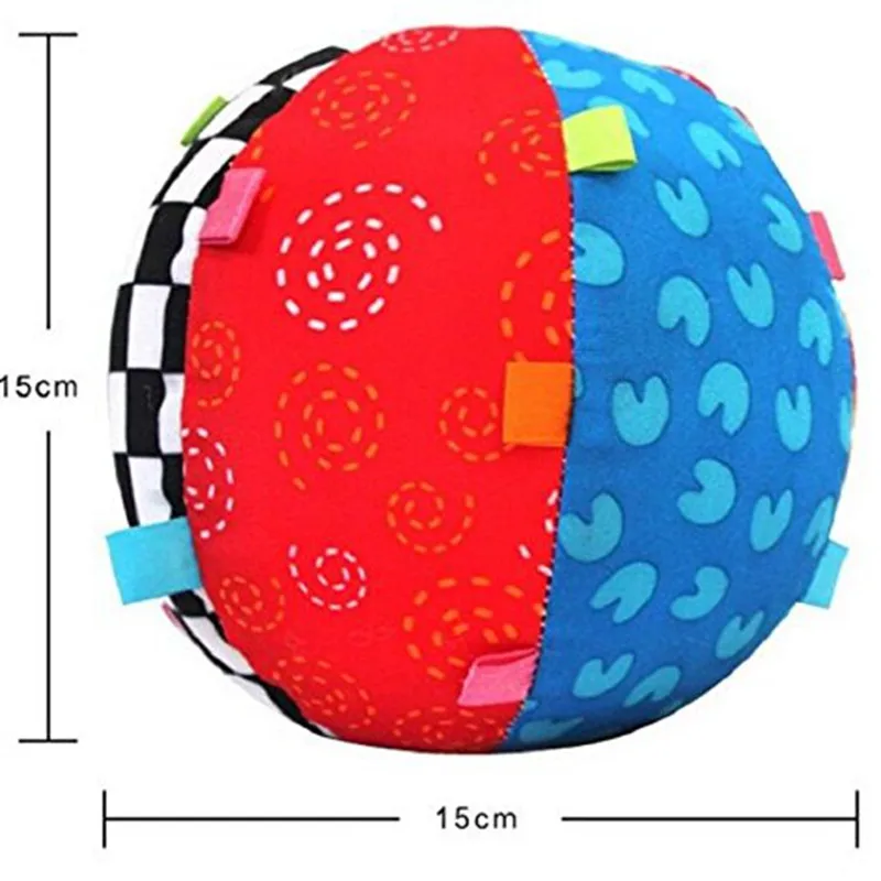 Ребенок рука понимание мяч музыка чувство мяча колокол Дети Многоцветный игрушки ткань обучения детей дети весело игрушки мяч zk10