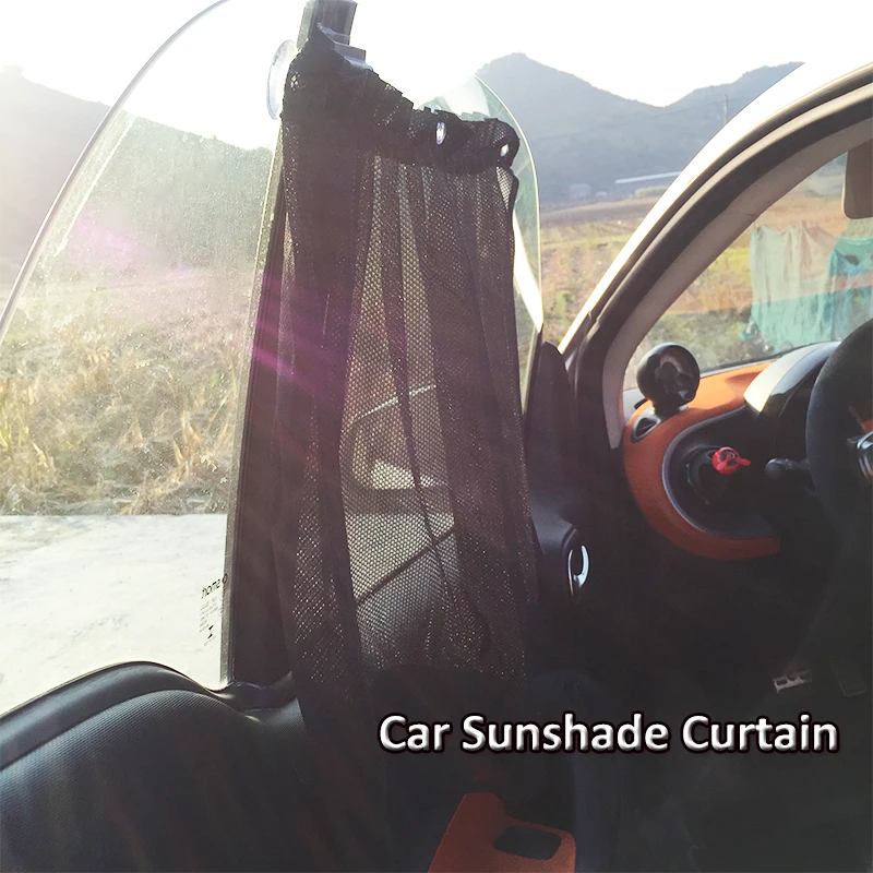 

Car Styling 2pcs/set Suction Cup Car sunshade Curtain UV Protection Shield Sun Shade Visor auto supplies for smart 451 453