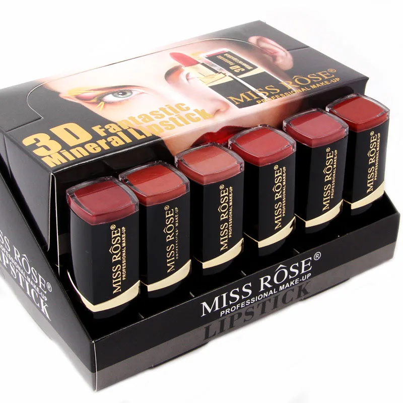 24Pcs/Set MISS ROSE 3D Fantastic Mineral Matte lipstick Sexy Red Natural  Moisturizing Batom Nude Makeup Lips Cosmetics Lip Stick|lip stick|matte  lipsticklip cosmetic - AliExpress