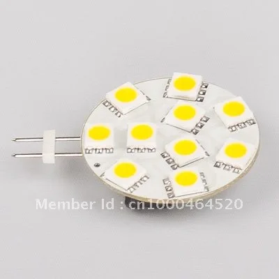 Светодиодная G4 Базовая лампа 10 SMD 5050 работает под 12VAC и 12VDC 24VDC 24VAC 200 220LM яхты