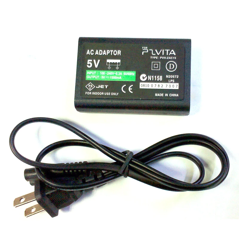 Адаптер переменного тока (зарядное устройство US Plug) для Sony Playstation PS Vita PSV PSVITA 100 ~ 240V