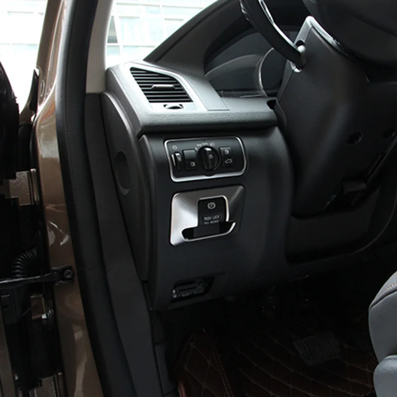 Аксессуары для автомобиля ABS хромированный электронный Кнопка Ручного Тормоза декоративный кожух подходит для Volvo XC60 V60 XC70 S60 S80 2010