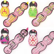 6 шт. комплект японская кукла Уход за ногтями детей Clipper Маникюр Педикюр x8242