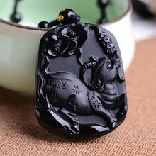 Новинка световое пятно Натурального Кристалла подлинный резной с двенадцатью знаками Зодиака Подвеска "Буйвол" корейские мужчины и женщины