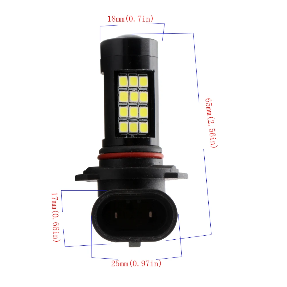 2 шт. противотуманных фар H11 H4 H7 9005 9006 P13W H16 12 V DC 2835 42 SMD светодиодный фонарь для автомобильных фар противотуманная фара белый 840Lm супер яркий