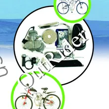 Украинский рынок! 2-х тактный двигатель 80CC газовый комплект велосипедных двигателей