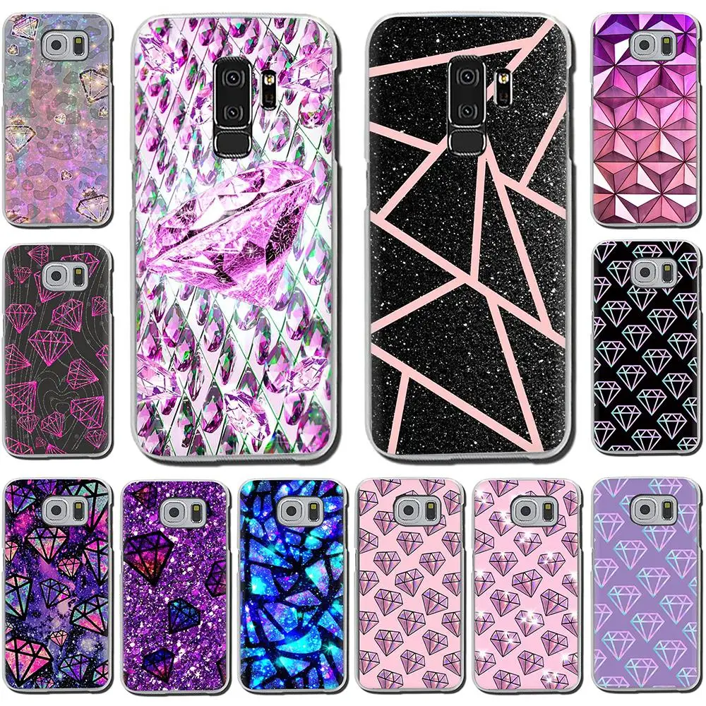 

Shiny Diamond Hard Phone Cover Case for Samsung Galaxy S10 S10E S8 Plus S6 S7 Edge S9 Plus M10 20 30 40