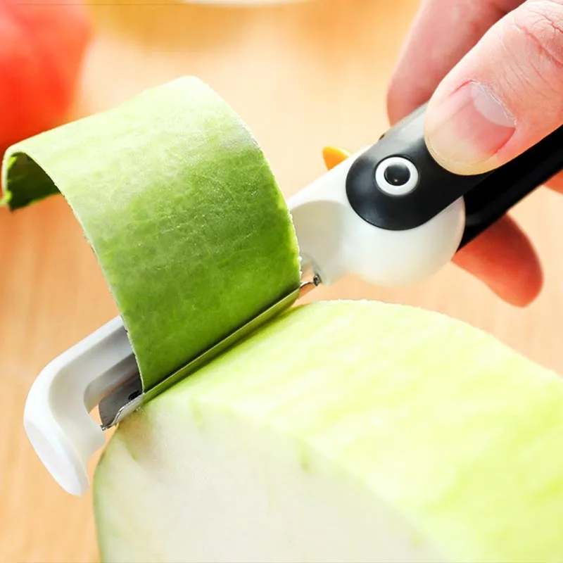 Кухонные аксессуары в форме пингвина складной пилинг машина 1 шт. очиститель для фруктов и овощей инструменты для резки портативный нержавеющей стали
