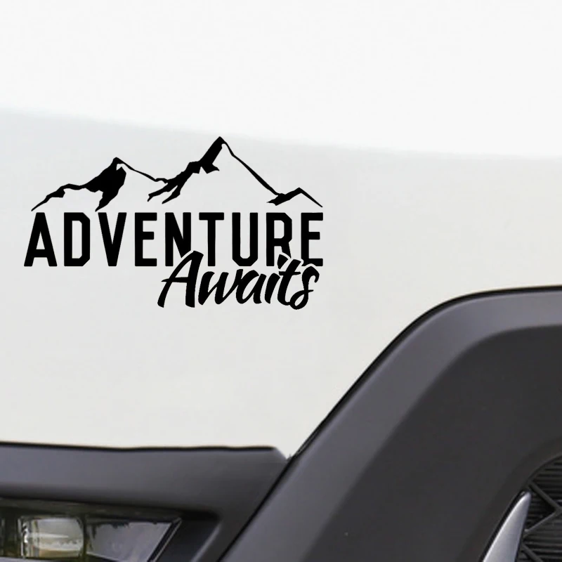Adventure Awaits DecalTravel Explore Outdoors Car Window Sticker Hiking