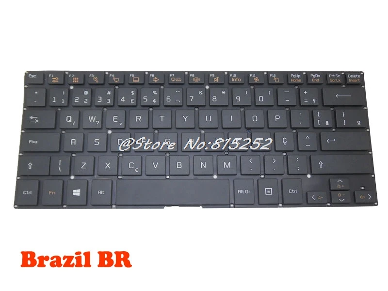 Черно белая клавиатура для LG 14U360 E L 14UD360 LG14U36 BR Бразилия Испания SP Корея KR