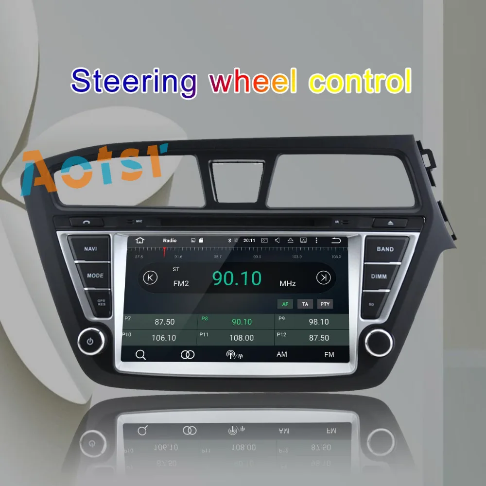 Perfect Android 8.0 For HYUNDAI I20 right driving 2014-2017 Car DVD Player GPS Radio AUDIO Radio Navigation multimedia 4+32G Octa 8core 4