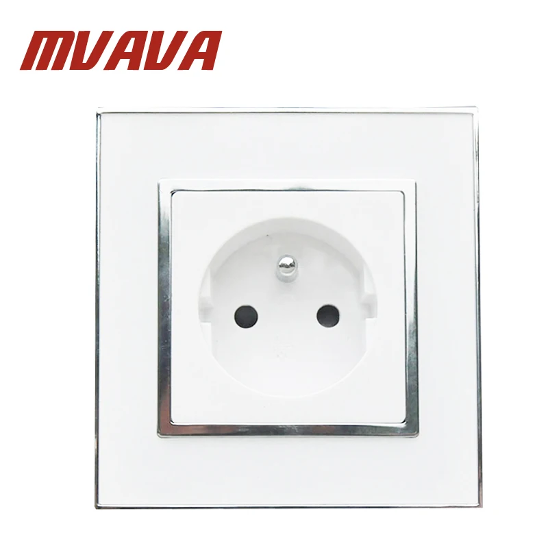 MVAVA French Standard Wall Power Socket Electrical Plug Outlet AC 110