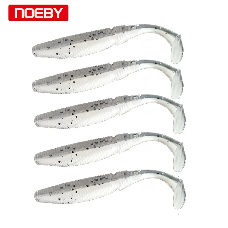 Noeby мягкие приманки 6 шт. 8,5 см 10 см Pesca Shad f приманка для UL рыболовный червь Swimbaits Jig Head Fly Fishing-Прямая поставка - Цвет: 10cm NW204 5PCS