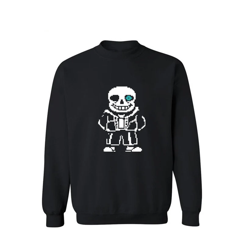 Men's Clothing Cartoon Skeleton Pattern Mens Hoodies And Sweatshirts 2016 Black/gray Streetwear Sweatshirt Men Luxury Xxl 3xl A Complete Range Of Specifications